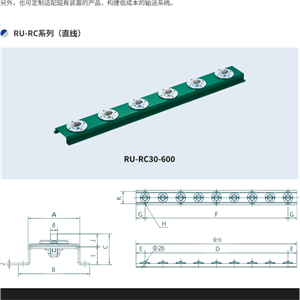 freebear福力百亚滚柱轴承单元RU-RC系列（直线）