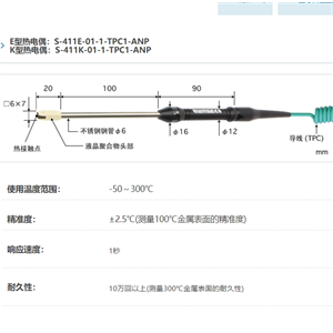 ANRITSU安立计器温度计S-411-01-1-TPC1-ANP