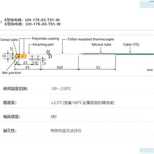 ANRITSU安立计器温度计组装型移动回转表面用温度传感器UH-17-03-TS1-W
