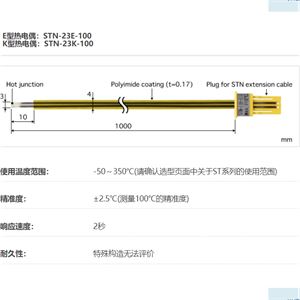 ANRITSU安立计器温度计贴片可更换型温度传感器STN-23-100