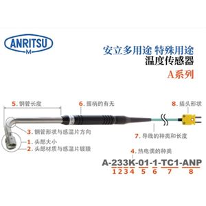 ANRITSU安立计器A-331E-00-1-TC1-ASP静止表面温度传感器