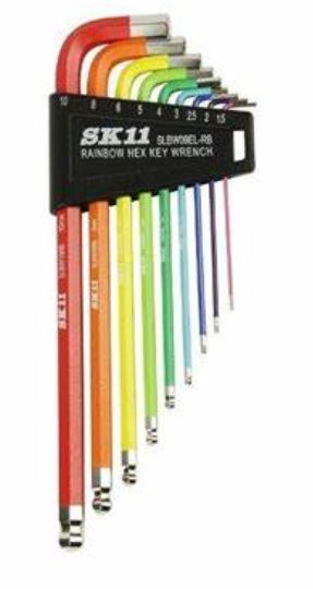 SKII 藤原产业   内六角扳手套装 SLBW09EL-RB