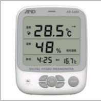 AND爱安德带时钟功能温湿度计 AD-5681