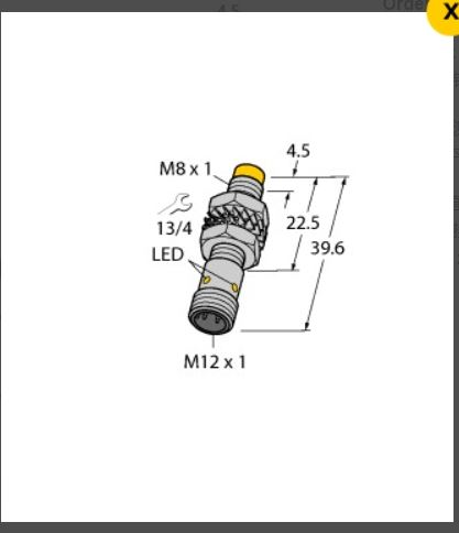 德国TURCK 电感式传感器 NI3-M08K-VP6X-H1341
