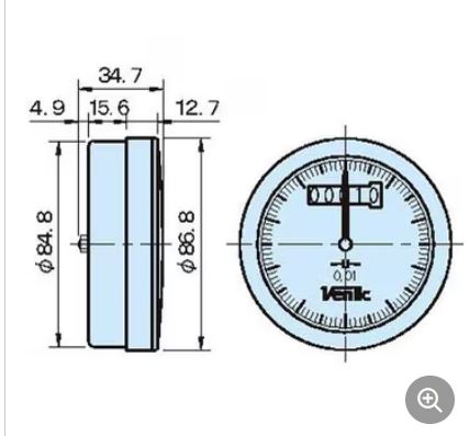 IMAO今尾SZ80R-10数字拨号指示器