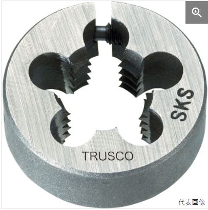 TRUSCO中山管螺纹板牙TKD-50PT1/2-14
