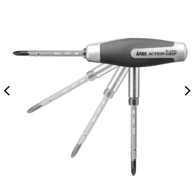 ANEX安力超动握把起子头7件套3350青岛平山