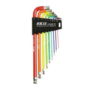 SKII藤原产业内六角扳手套装SLBW09EL-RB
