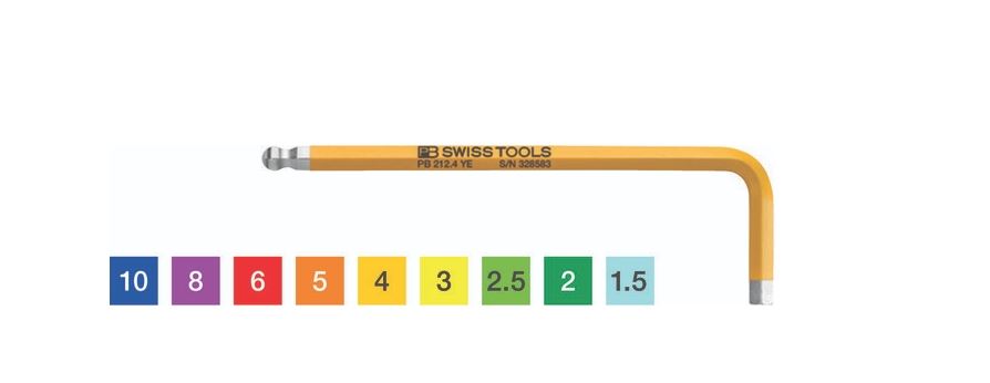 瑞士 pbswisstools  L型扳手    PB 212 RB