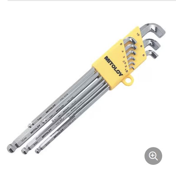 MITOLOY水户工机HBL900S内六角扳手套装青岛平山郭-158-54210565