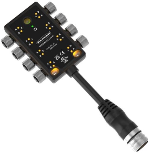 美国BANNER邦纳代理 接线盒 R95-8M125-0.3M23-D24P