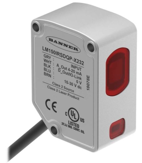 美国BANNER邦纳代理 激光测距 LM150IRSDQP-X232