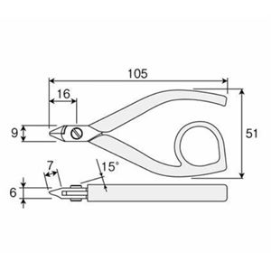 HOZAN宝山工具精密钳子N-57详询  关159-0897-0566