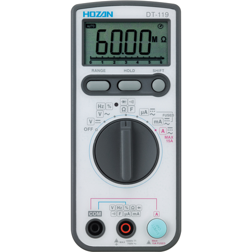 HOZAN宝三 数显万用表DT-119  杨：18105608753