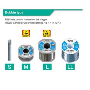 HOZAN宝三无铅锡线系列HS-301～317 / HS-361～363 Sn-3Ag-0.5Cu