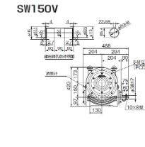 日本TSUBAKI椿本蜗杆强力驱动减速机SW150V40RF青岛平山郭-158-54210565