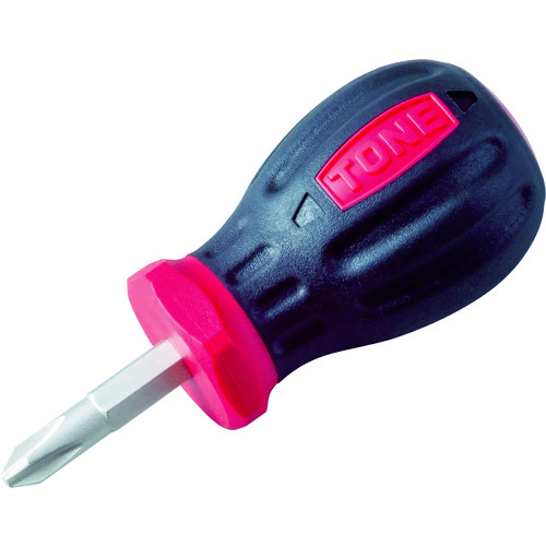 日本TONE前田PGSD-P2动力握把式稳定螺丝刀（＋）No.2 Power Grip Stubby Screwdriver