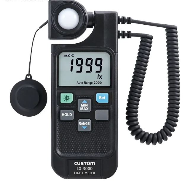 CUSTOM东洋LX-3000实验室数字照度计带LED模式 青岛平山技研刘15621198049