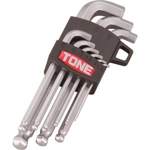 日本TONE前田BS900S球点六角棒扳手组主工具颈下短球点L形扳手组9点组