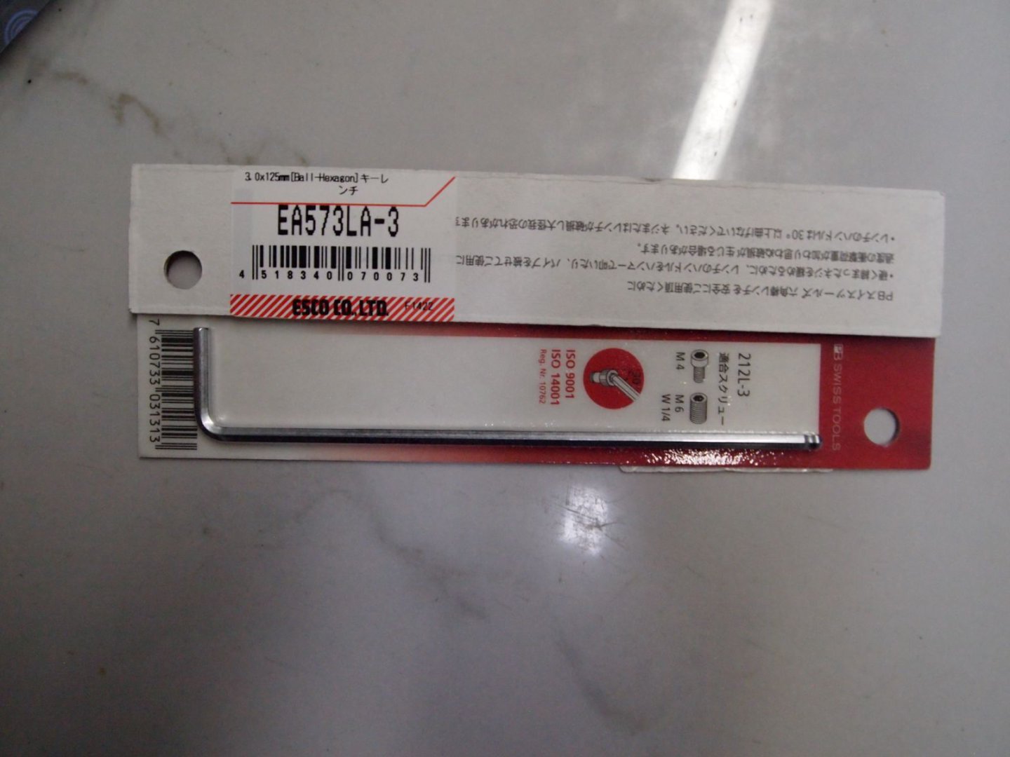 日本ESCO喜一EA573LA-3长六角扳手