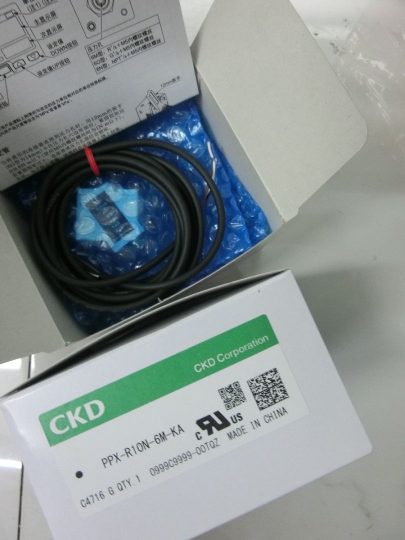 日本CKD喜开理PPX-R10N-6M-KA压力传感器
