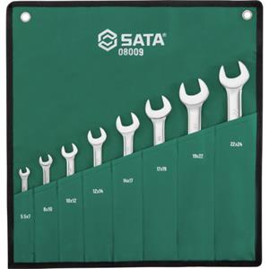 SATA世达08009开口扳手套装
