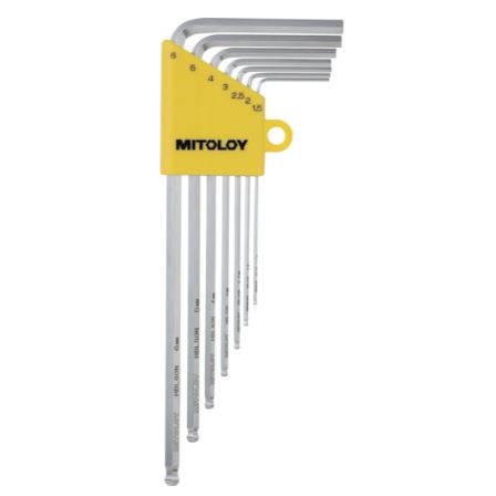 MITOLOY水户工机长型内六角扳手套装HBL700N青岛平山郭-158-54210565