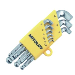 MITOLOY水户工机短头内六角扳手套装HBS900S青岛平山郭-158-54210565