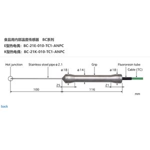 日本ANRITSU安立計器食品用内部温度传感器BC-21E-010-TC1-ANPC