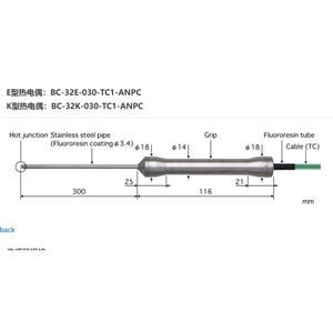 日本ANRITSU安立計器食品用内部温度传感器BC-32E-030-TC1-ANPC