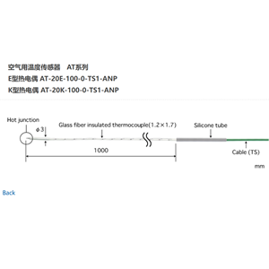 日本ANRITSU安立計器空气用温度传感器AT-20E-100-0-TS1-ANP