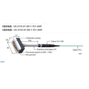 日本ANRITSU安立計器移动/回转表面用温度传感器UX-211E-01-D0-1-TC1-ANP