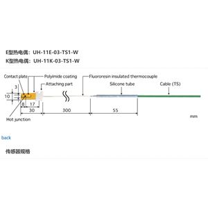 日本ANRITSU安立計器移动/回转表面用温度传感器UH-11E-03-TS1-W