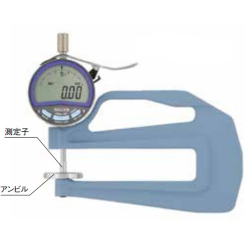 日本TECLOCK得乐PF-11A测厚仪荷重厚度计 李:157*1387*6121