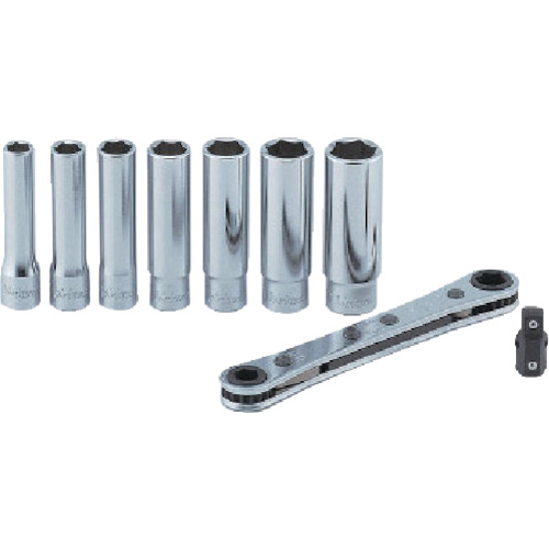 日本KOKEN山下工业R810E棘轮扳手套装 李:157*1387*6121