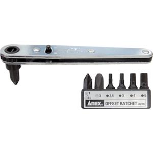 日本ANEX安力士417棘轮螺丝刀套装 李:157*1387*6121