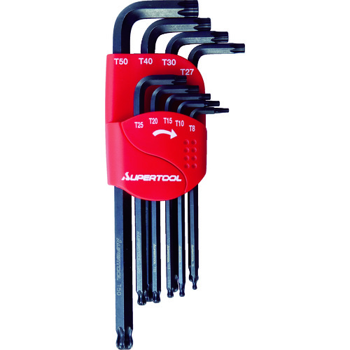 日本SUPERTOOL世霸HTLB9S长球尖六角扳手套装 李:157-1387-6121