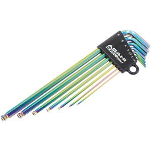 日本ASAHI旭金属AQKS710R长球尖六角扳手组 李:157-1387-6121