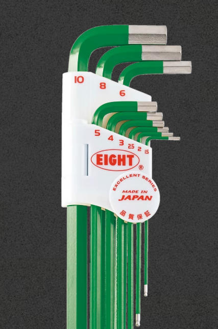 EIGHT日本百利内六角扳手套装TLC-S9NGR详询  关159-0897-0566