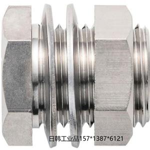 日本全新JUNKOSHA润工社PF-1/4-1/4-SUS隔板接头15713876121